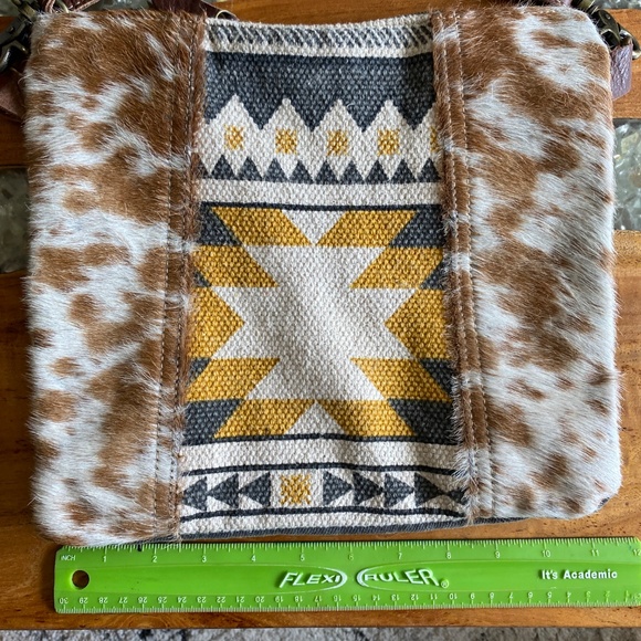 Myra Bag Crossbody geometric/Calf hair - Picture 8 of 8